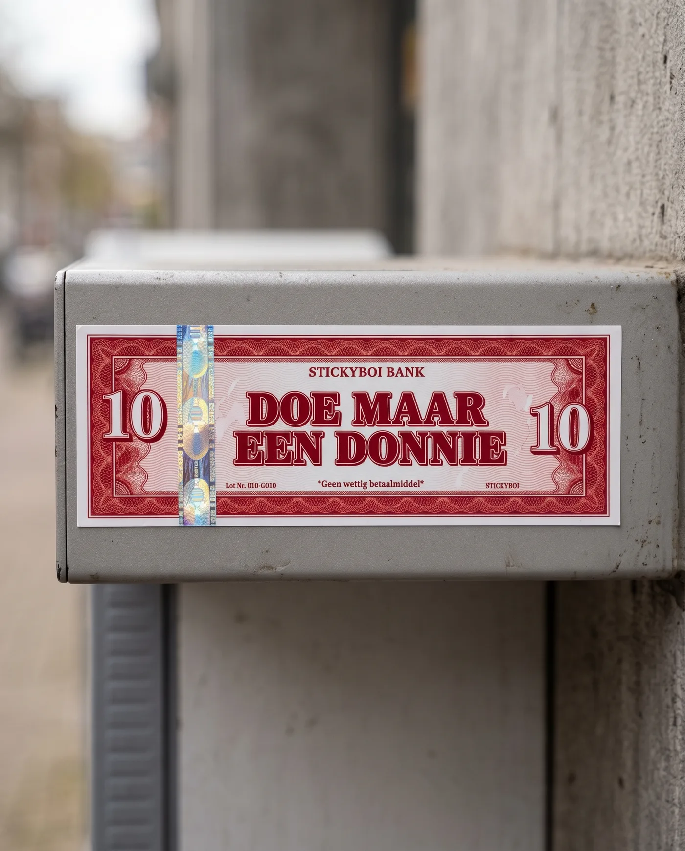 Doe maar een donnie, geplakt