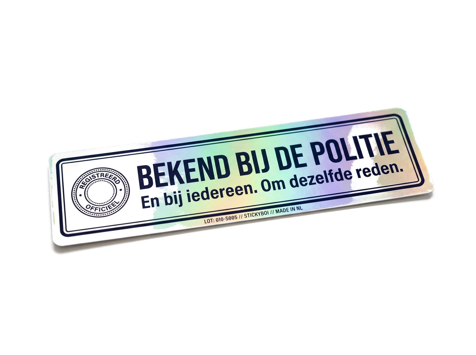 Bekend bij de politie