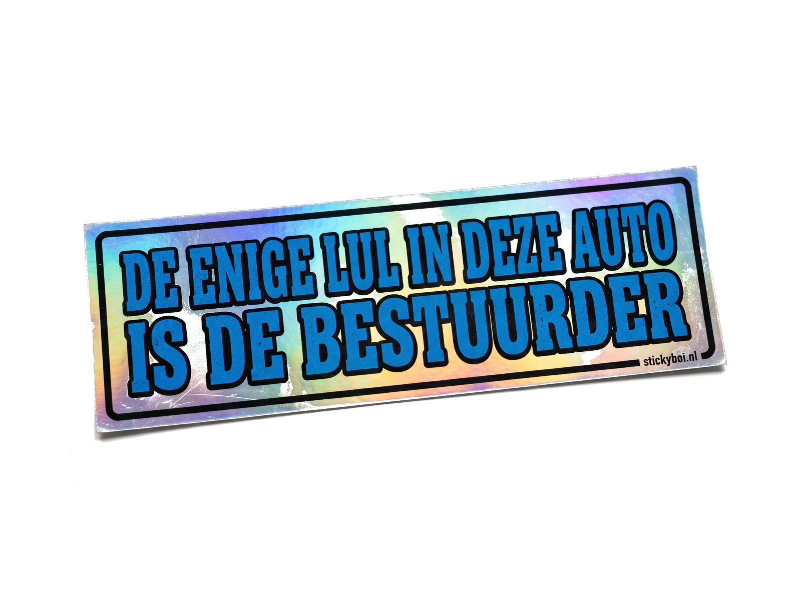 De enige lul in deze auto is de bestuurder