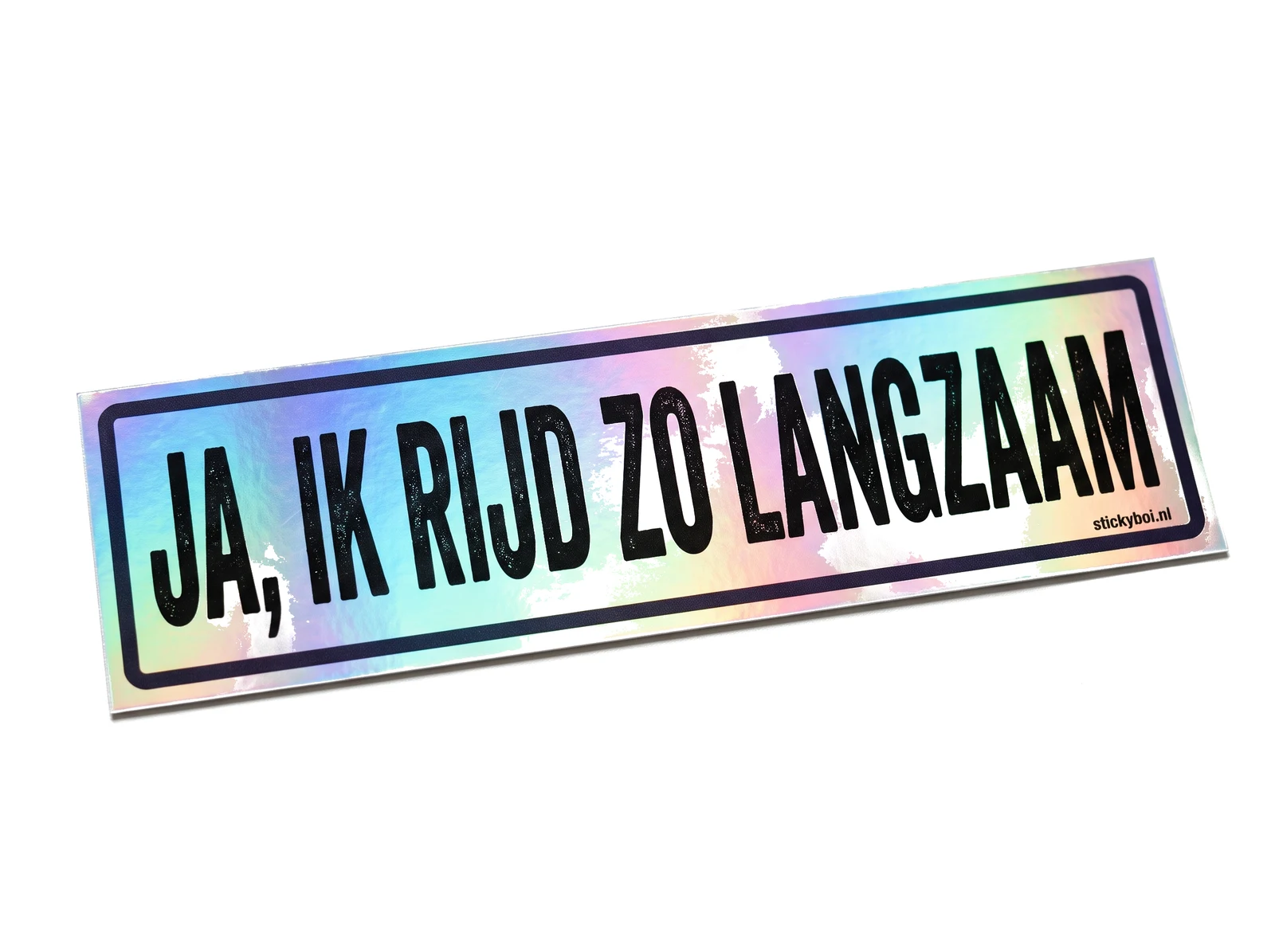 Ja, ik rijd zo langzaam