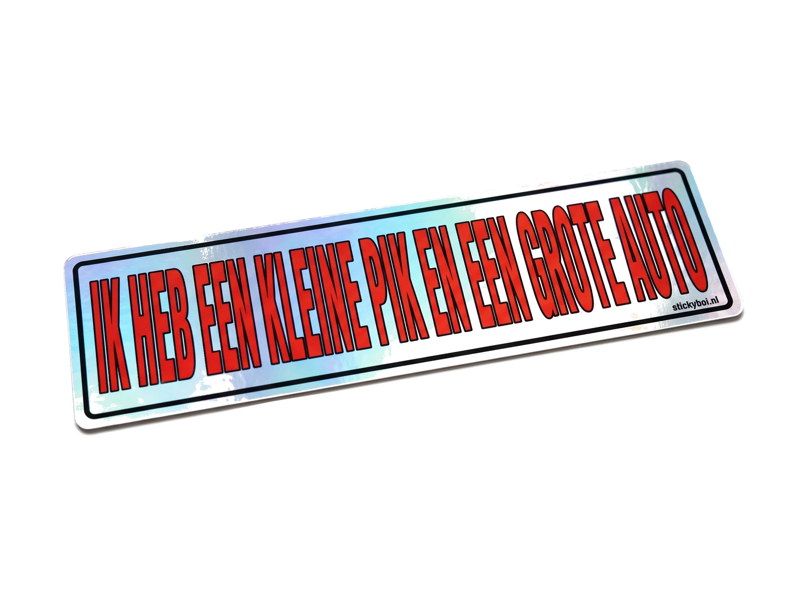 Ik heb een kleine pik en een grote auto