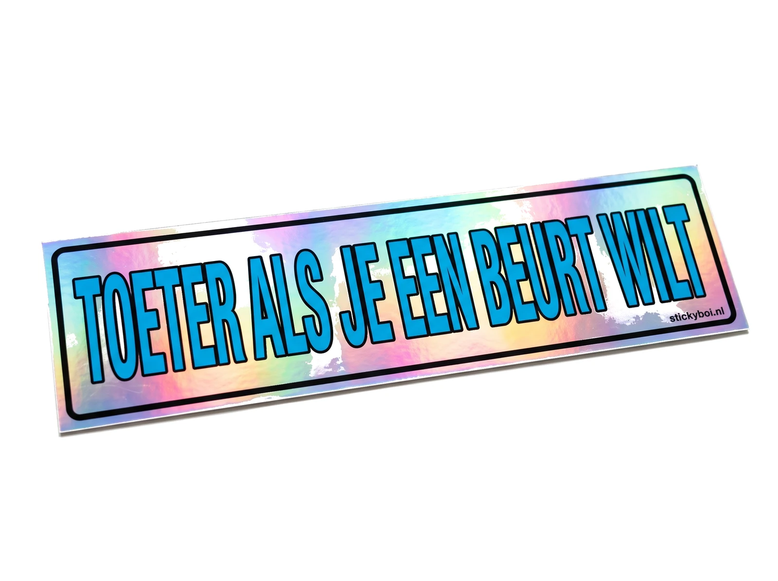 Toeter als je een beurt wilt