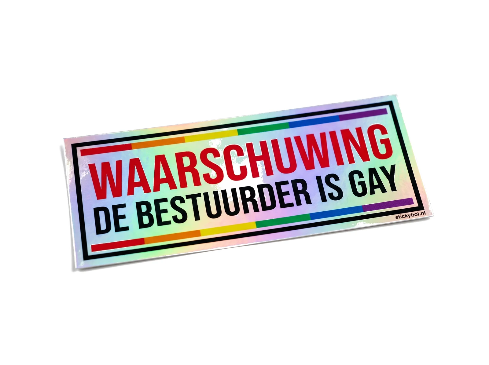 Waarschuwing: de bestuurder is gay